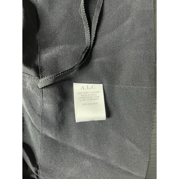 Stunning A.L.C. Silk Poet Sleeve Wrap Blouse - Picture 7 of 12